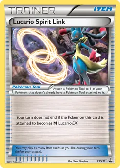 XY Black Star Promos Lucario Spirit Link Pokémon card